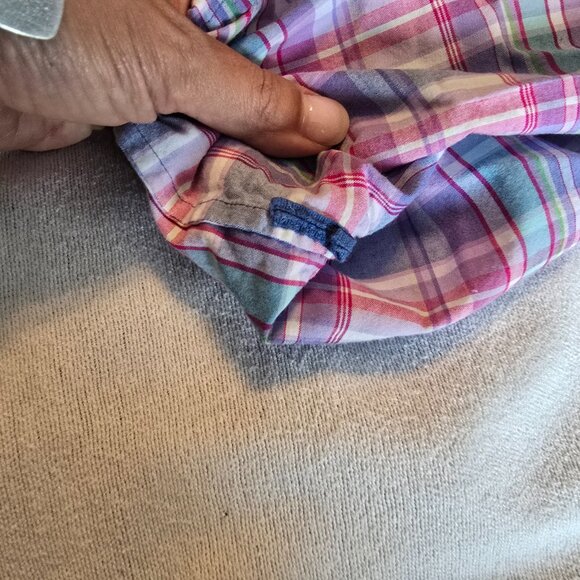 Victorias Secret Med M Lounge PJ Pants Blue Checks Loungewear Pajama Drawstring - Picture 6 of 15